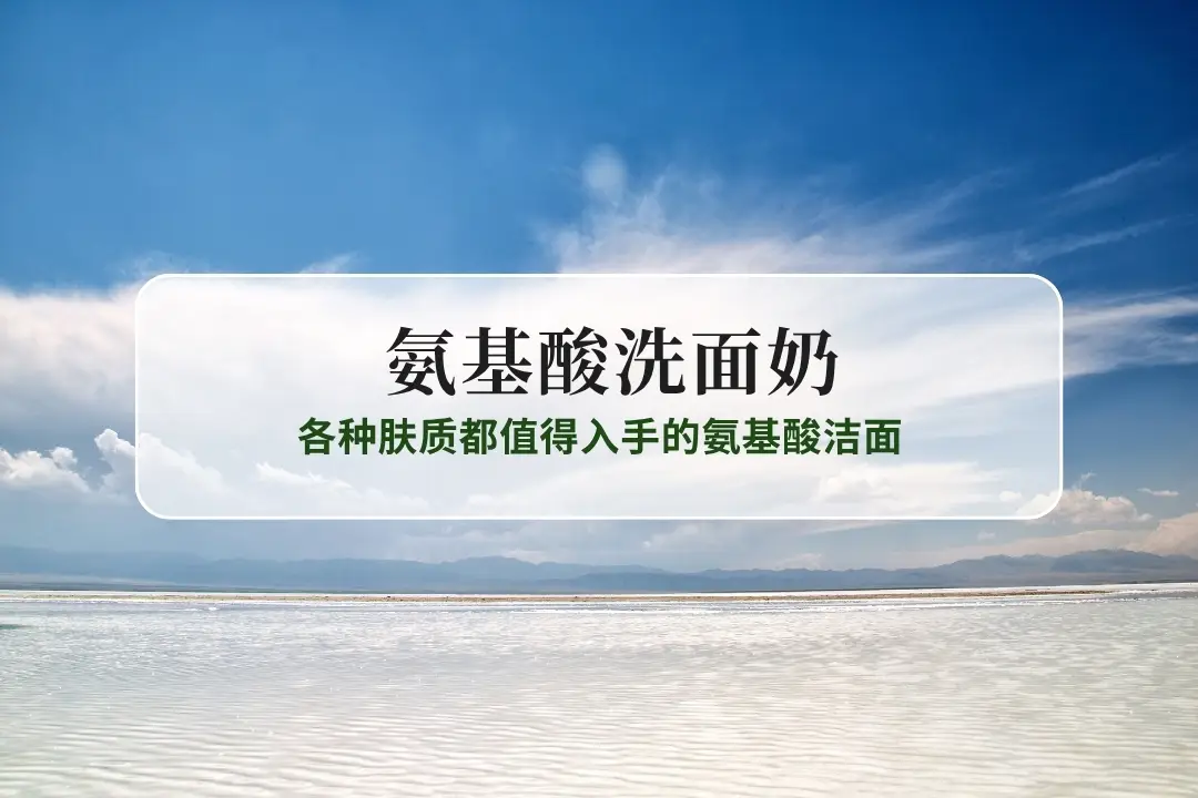 2025必备的氨基酸洗面奶推荐，各种肤质都值得入手的氨基酸洁面