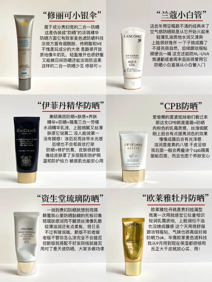 春夏季有什么好用的品牌防晒推荐？这6款防晒在肤感和成分都不错