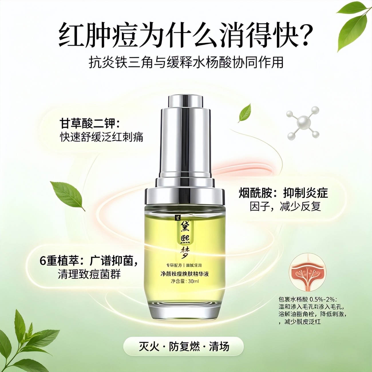 祛痘_祛痘精华液成分解析_红肿痘痘用什么精华液效果好